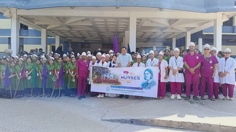 🟥 আন্তর্জাতিক নার্স দিবসে চন্দ্রঘোনায় বর্ণাঢ্য র‍্যালি